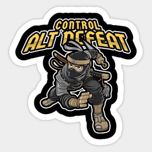 CONTROL ALT DEFEAT Sticker